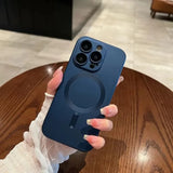 Magnetic Luxury Matte Soft Case For iPhone