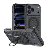 360° Rotating Ring Holder Magnetic Mesh Heat Dissipation Case for iPhone