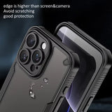 Frosted Shockproof Lens Full Case For iphone