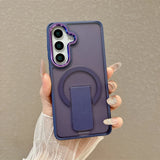 Luxury Matte Folding Magnetic Stand Phone Case For Samsung S26