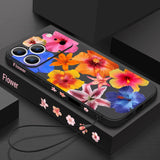 Colorful Flower Patterned Magnetic Case For iPhone