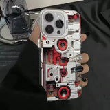 Mechanical style shockproof frosted phone case For iPhone