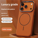 High-End Elephant Leather Texture Magnetic Case for IPhone