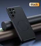 Magnetic Leather Shield Anti-Fingerprint Case For Samsung Galaxy S26 Ultra
