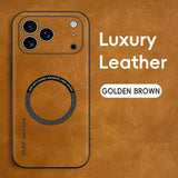 Luxury Leather Magnetic Case For iPhone