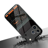 Retro Dashboard Pattern Tempered Glass Case For iPhone