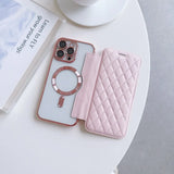 Magnetic Card Holder Wallet Leather Case for iPhone