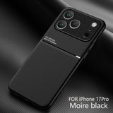 Leather Matte Magnetic Case For iPhone