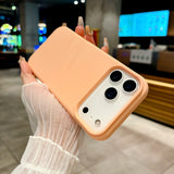Bright Fluorescent Liquid Silicone Soft Case For iPhone