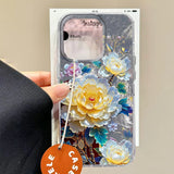 Luxury INS Lotus Flower Colorful Y2K Girls Print Women Case For Samsung