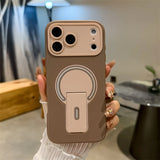 Luxury Fold Stand Holder Magnetic Matte Case for iPhone
