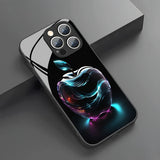 Fantasy Crystal For Apple Pattern Tempered Glass Case For iPhone