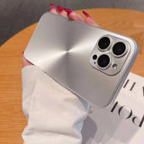 Luxury Laser Aurora CD Pattern Matte Case For iPhone