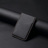 Luxury Leather Magnetic Wallet Slot Card Holder Phone Stand