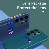 Liquid Silicone Card Holder Case For Samsung