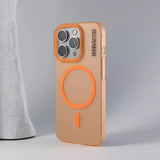 Ultra-thin matte barcode wireless charging Magnetic Case for iPhone