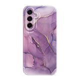 Gold marble-pattern hard case for Samsung