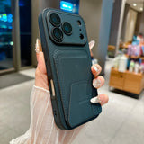 Luxury Card Holder with Stand and Shockproof Phone Case For iPhone