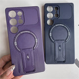 Magnetic Bracket Holder  Phone Case For Samsung