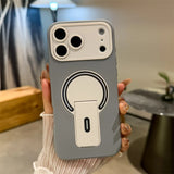 Luxury Fold Stand Holder Magnetic Matte Case for iPhone