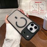 Full Camera Anti-knock Anti-fingerprint Shell Magnetic Case For iPhone