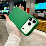 Bright Fluorescent Liquid Silicone Soft Case For iPhone