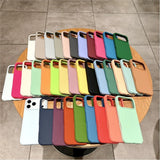 Bright Fluorescent Liquid Silicone Soft Case For iPhone