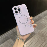 Original Liquid Silicone Magnetic Case For iPhone