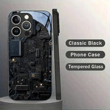 Black Cool Circuit Board Pattern Case For iPhone