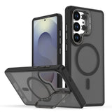 Magnetic Metal Lens Protection Stand Case For Samsung