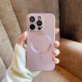 Magnetic Luxury Matte Soft Case For iPhone