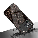 Dark Crack Texture Pattern Tempered Glass Case For iPhone