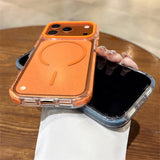 Luxury Glitter Clear For Magnetic Shockproof TPU  Case for iPhone