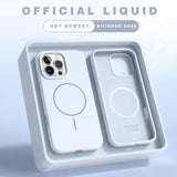 Magnetic Shockproof Silicone Wireless Charge Phone Case for iPhone