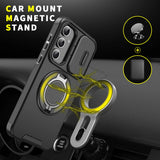Folding Bracket Slide Magnetic Phone Case For Samsung
