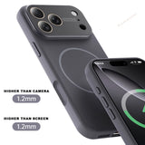 Big Window Magnetic Liquid Silicone Case for iPhone