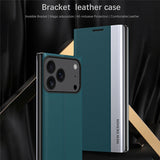 Luxury Plating Leather Flip Case For iPhone