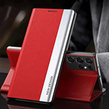 Luxury Leather Flip Case For Samsung Galaxy S26