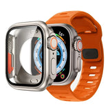 Silicone Band + Protective Case For Apple Watch