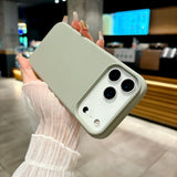 Bright Fluorescent Liquid Silicone Soft Case For iPhone