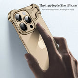 Aluminum Alloy Frameless Shockproof Irregular Metal Bumper Case For iPhone