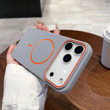 Luxury Magnetic Matte Soft Phone Case For  iPhone