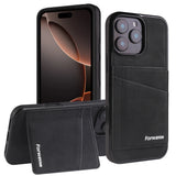 Wallet-style genuine leather phone case For iPhone