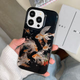 High quality lucky koi goldfish case for iPhone