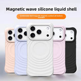 Water Ripple Silicone Magnetic Soft Shockproof  Case For iPhone