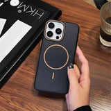 Leather Magnetic Case For iPhone