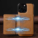 Magnetic Anti-Theft Detachable Leather Case For iPhone