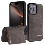 Wallet-style genuine leather phone case For iPhone