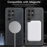 Magnetic Leather Phone Case For Samsung