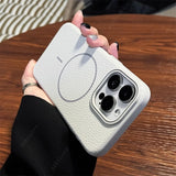 Leather Magnetic Case For iPhone